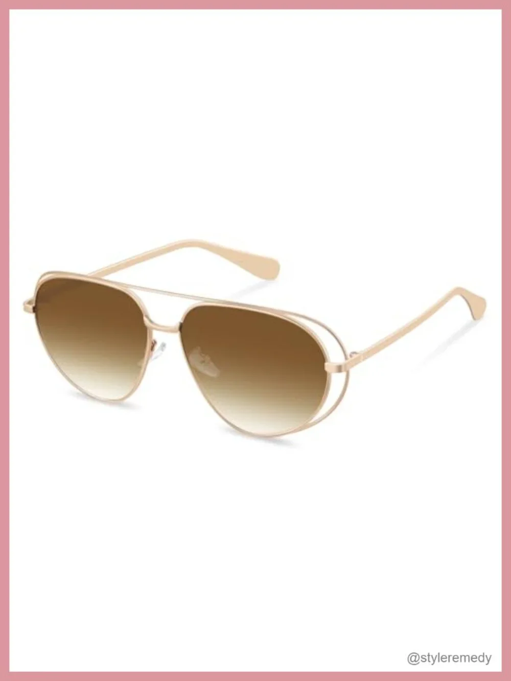 Retro Oversized Metal Aviator Sunglasses UV Protection